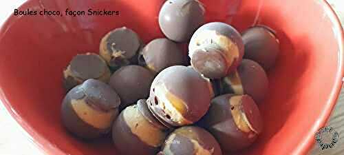 Boules choco, façon Snickers