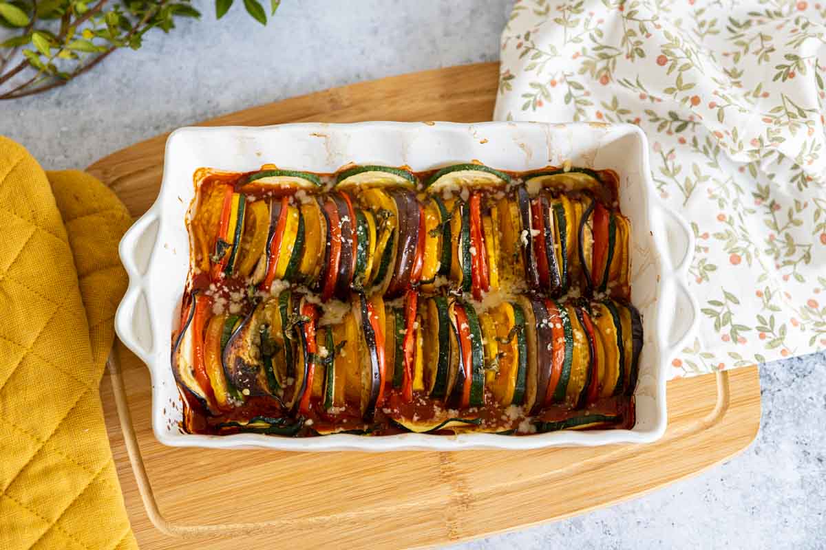 Délicieux gratin de légumes estivaux