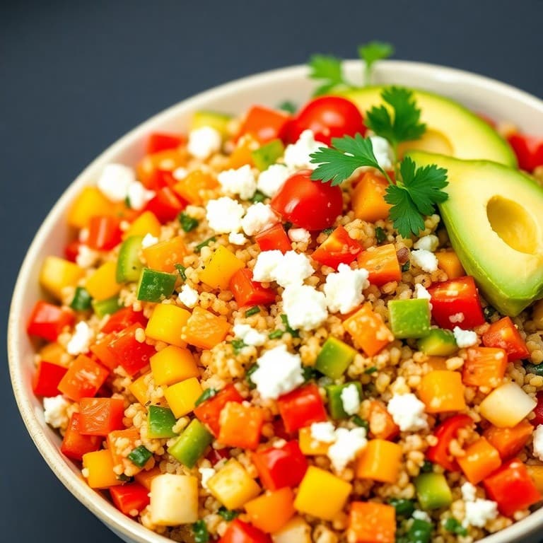 Quinoa coloré et ses légumes croquants