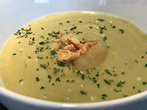 Soupe onctueuse d’asperges au mascarpone