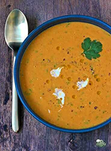 Velouté de lentilles corail : une soupe riche et réconfortante