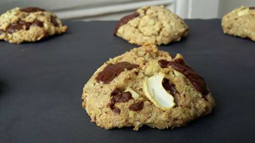 Cookies chocolat / purée d'amande - sans beurre