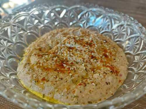 Caviar d'aubergines, chèvre frais et paprika fumé