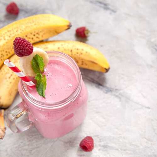 Milk shake fraise banane