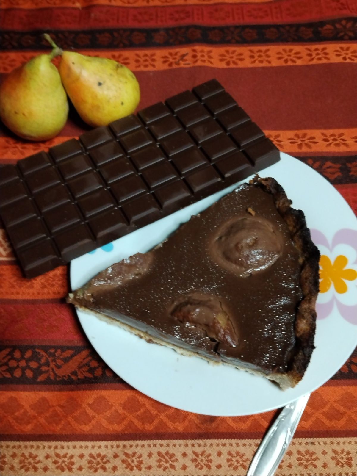 Tarte poire chocolat