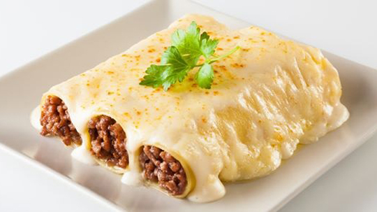 Cannelloni au boeuf et aux épinards