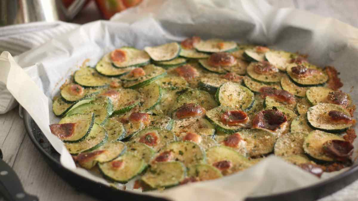 Courgettes gratinées enrichies de fromage et d’épices