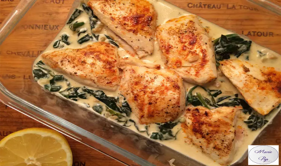 Poulet à la crème de citron