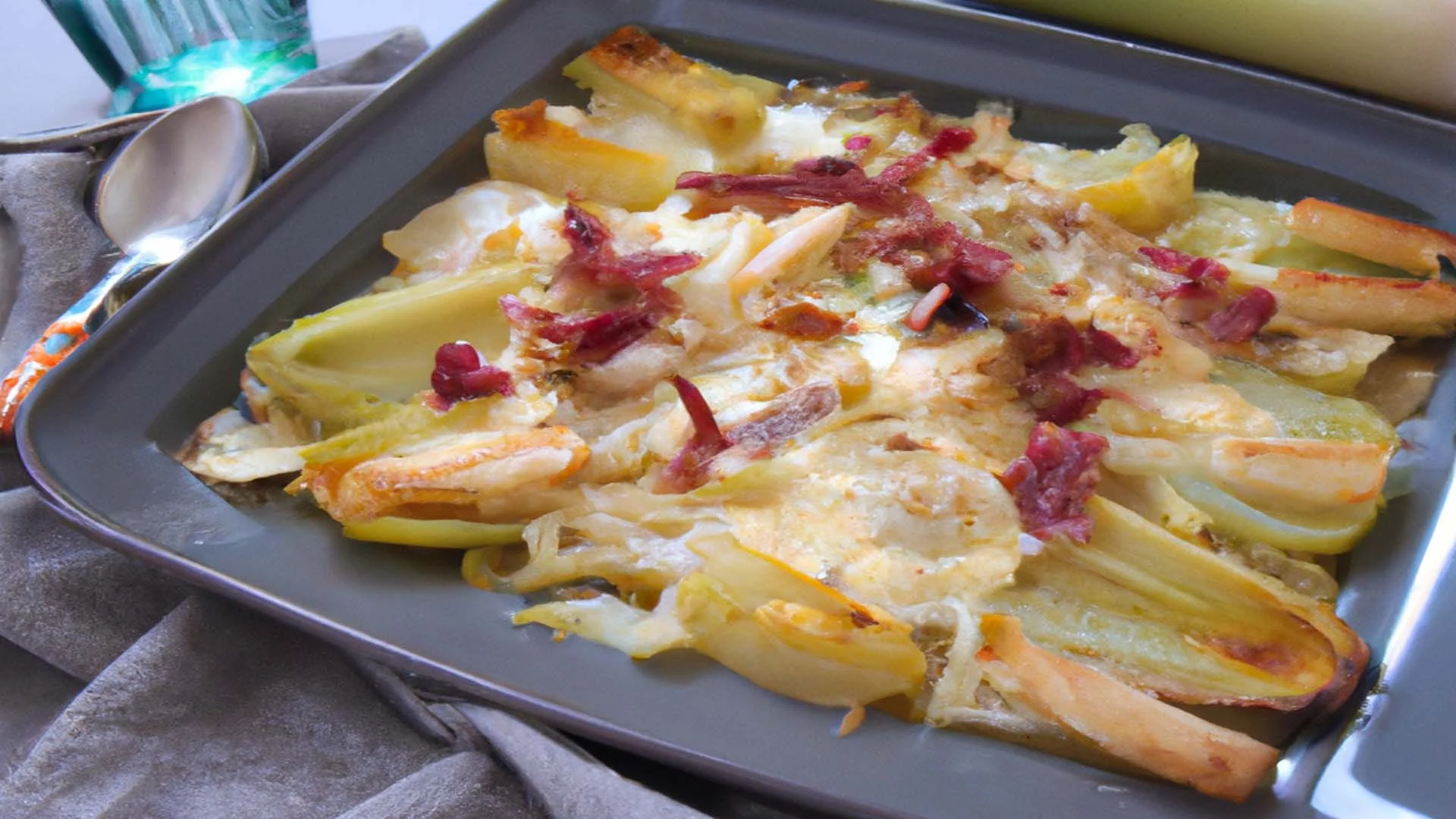 Tartiflette aux endives facile à faire pour un repas léger