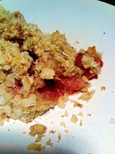 Crumble fraises/amande