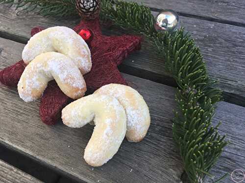 Biscuits de Noël - Croissant à la vanille l'incontournable délicieux biscuits de Noël Suisse