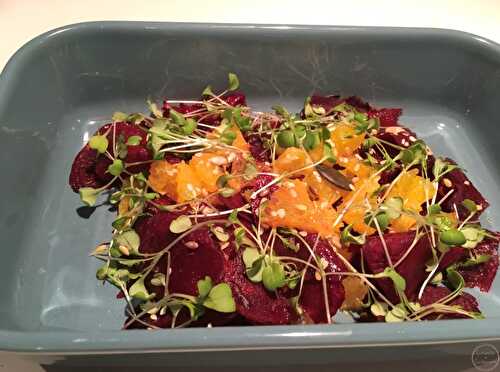 Salade de betterave rouge - saine et vite fait
