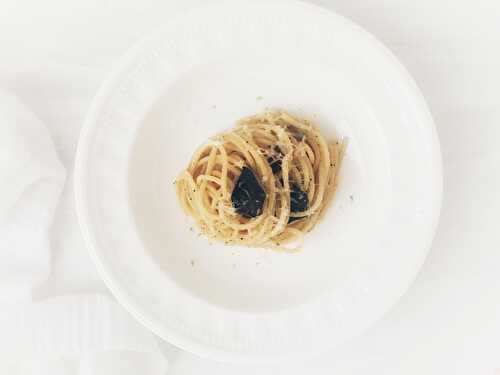 Spaghetti à la sauge et au lime