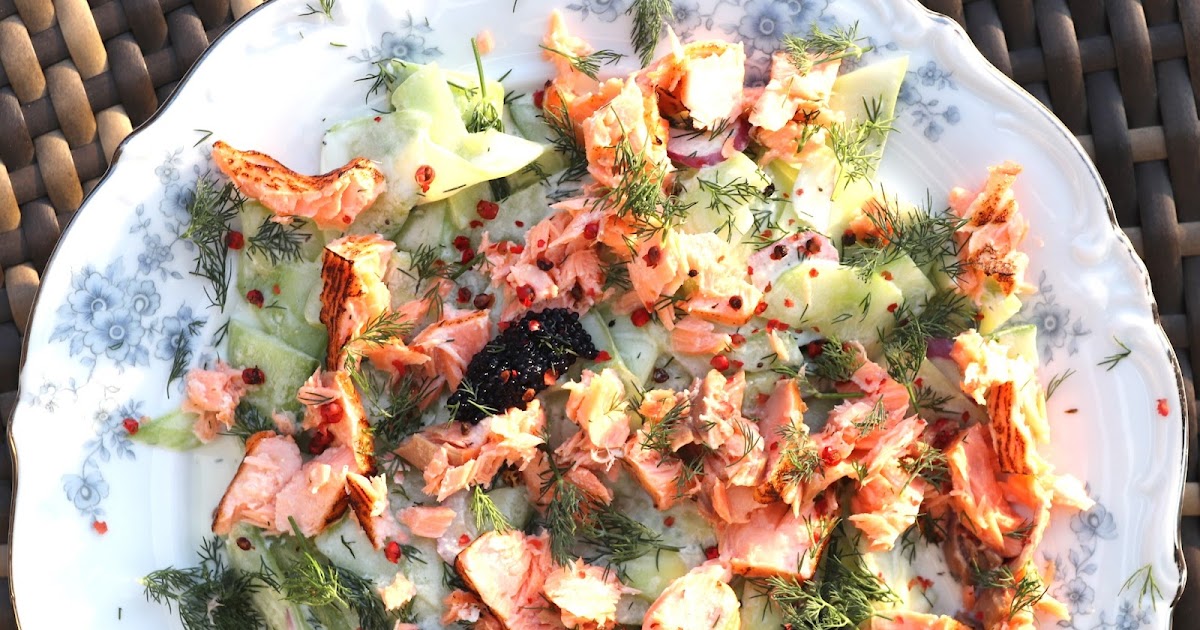 Salade de Concombre au Saumon (Ig bas)