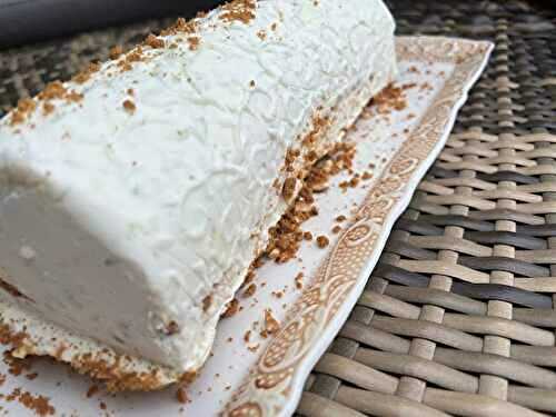 Merveilleuse Bûche Glacée ou Parfait Glacé au Citron Vert