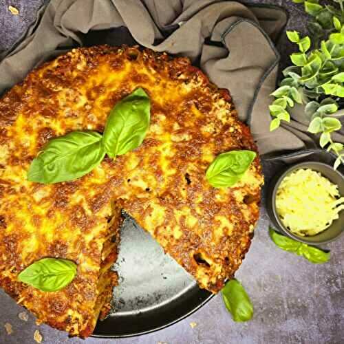 Gâteau de rigatonis à la bolognaise