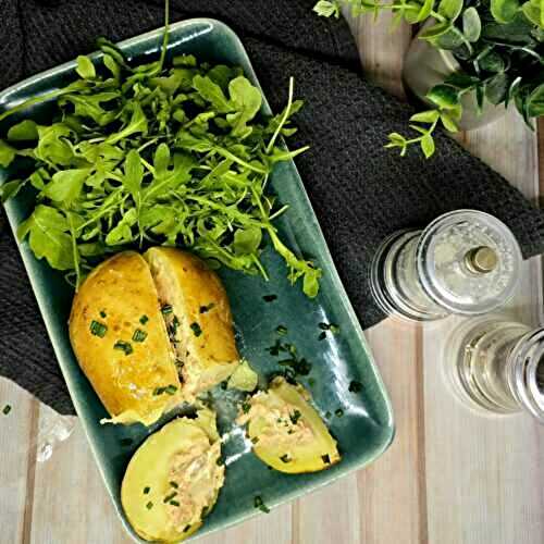 Pommes de terre aux rillettes de thon