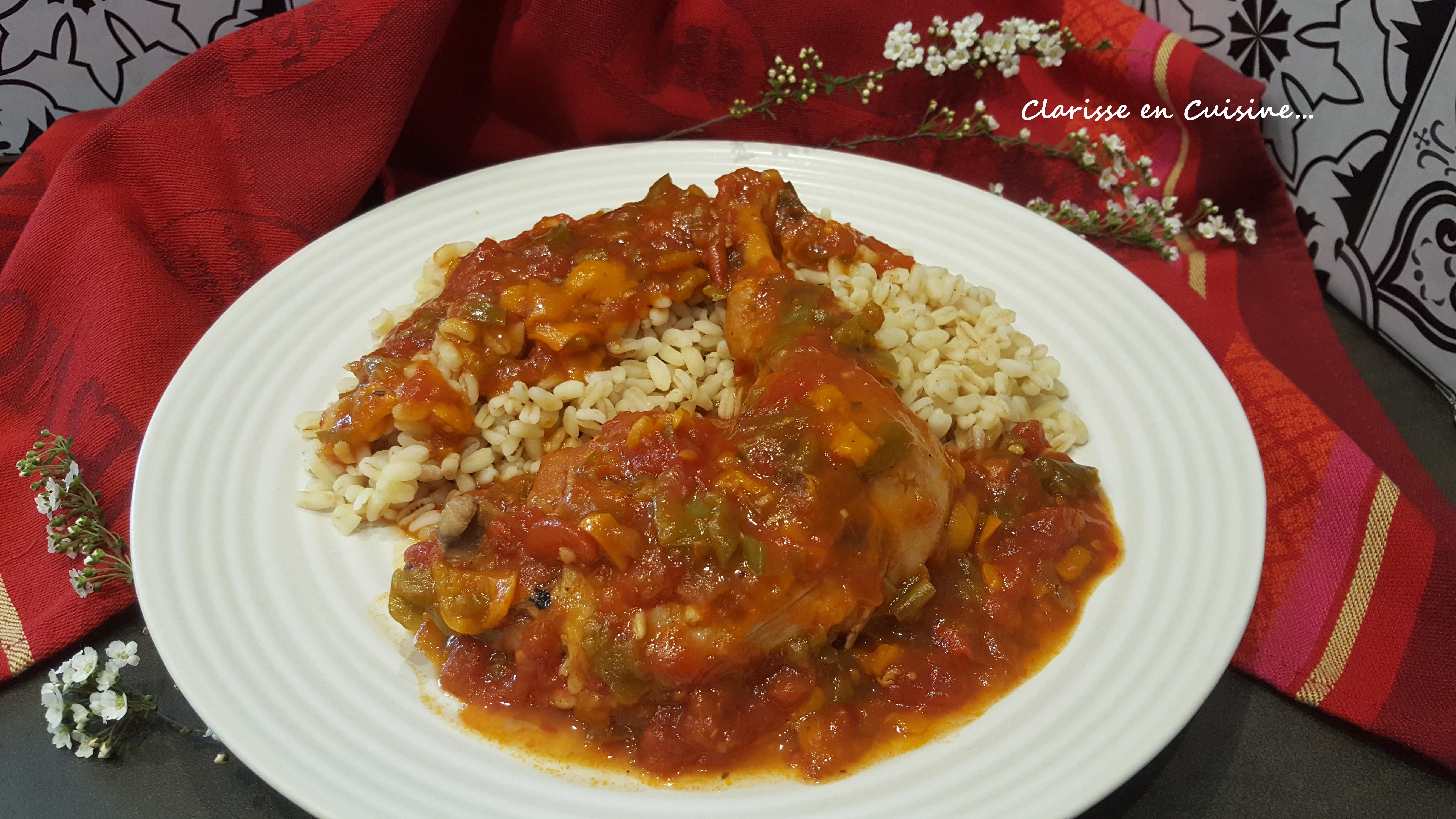 Poulet à la basquaise