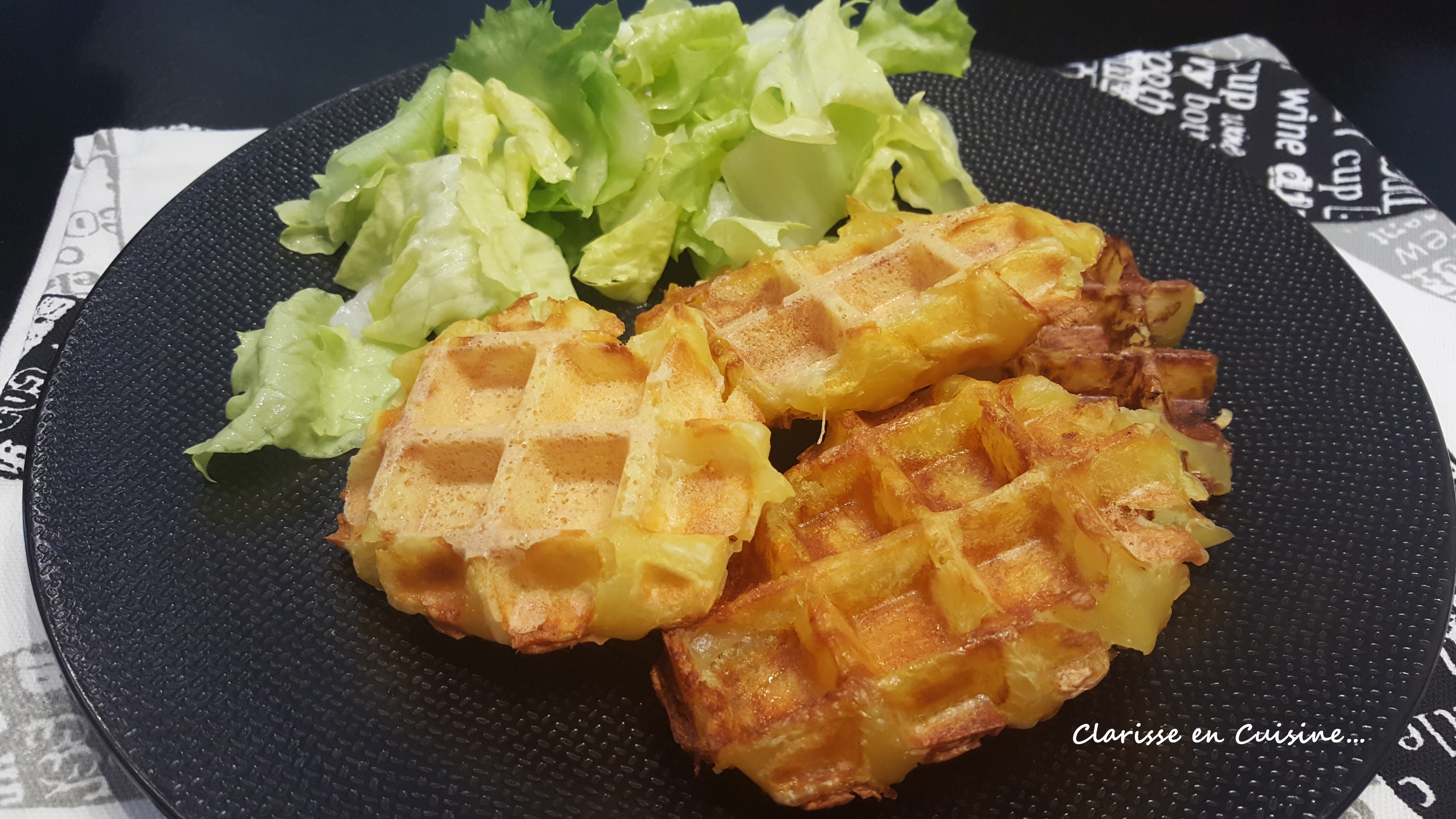 Gaufre de pomme de terre un seul ingrédient