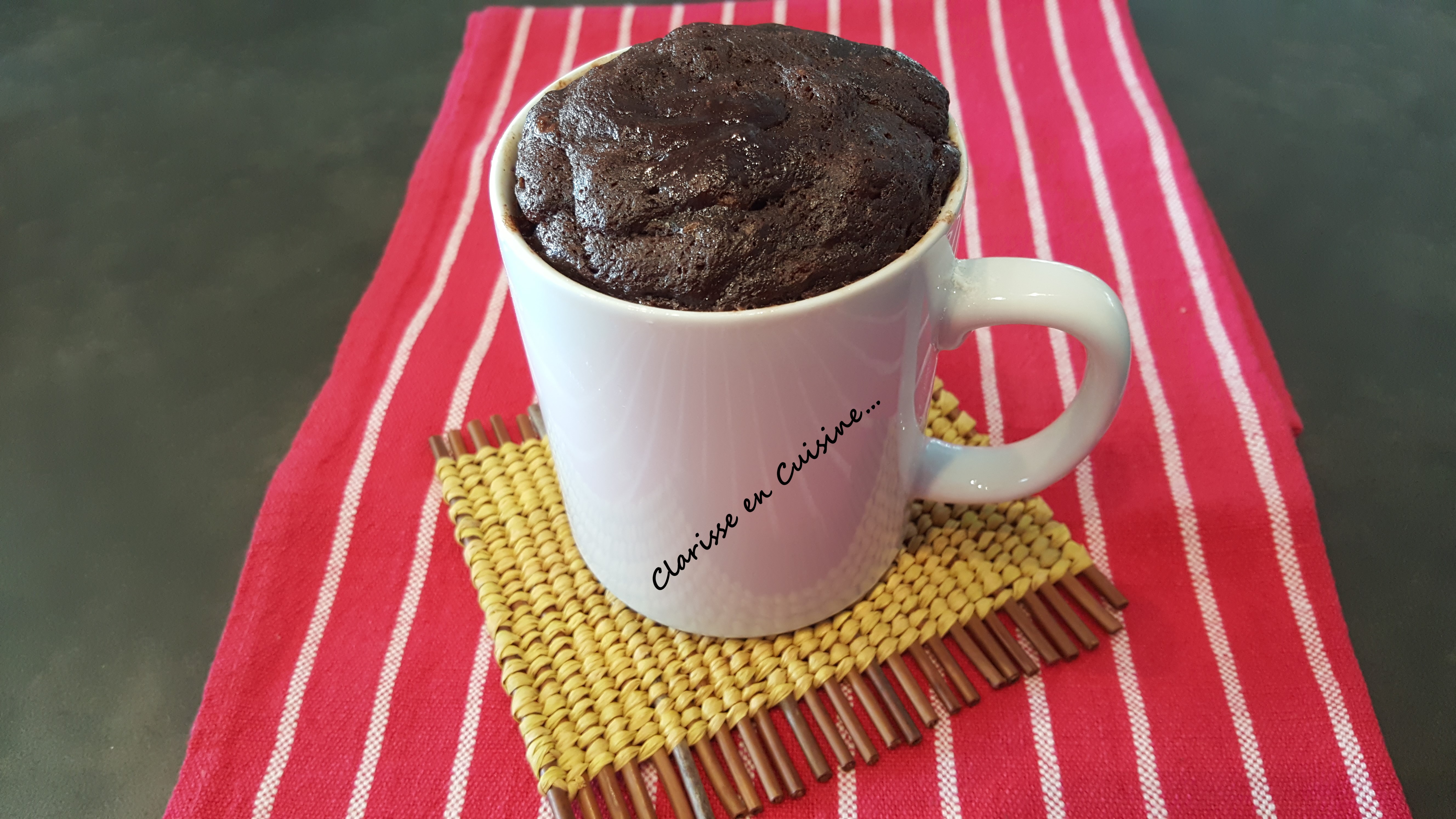 Mug cake fondant au chocolat