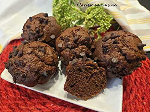Muffins moelleux tout chocolat