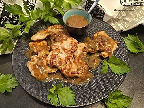 Cigaline de porc sauce à la moutarde à l’ancienne