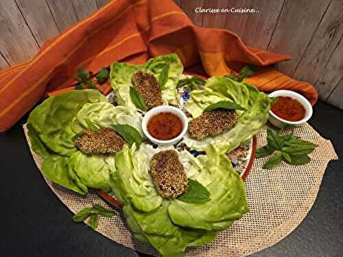 Fingerfood de bœuf haché pané au sésame