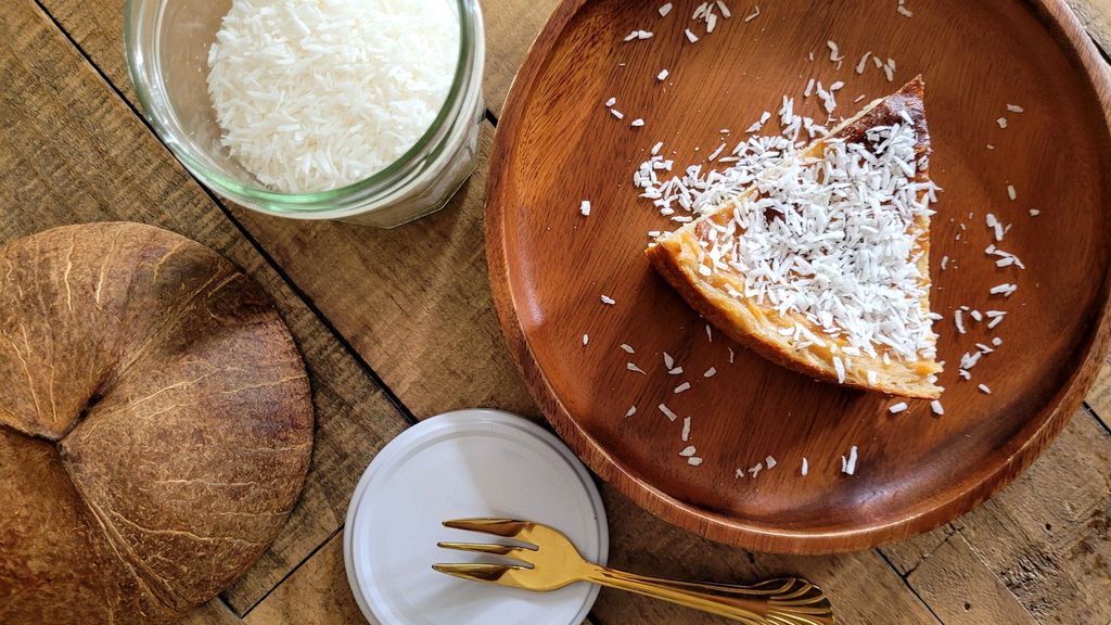 RECETTE DE FLAN COCO CRÉMEUX, HEALTHY ET SANS PÂTE