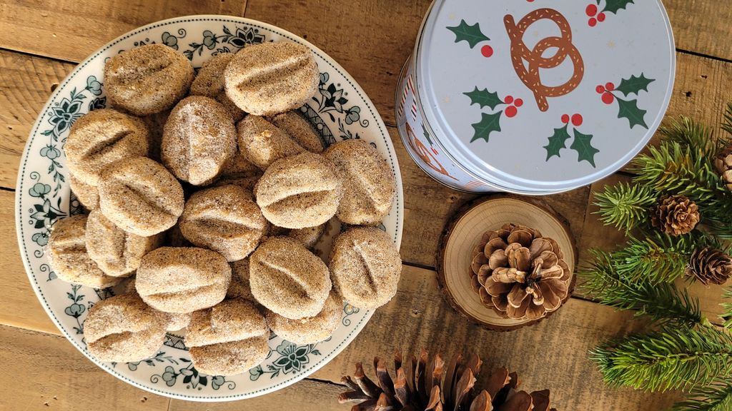 Biscuits de Noël : recette de bredele Kipferl amande-café