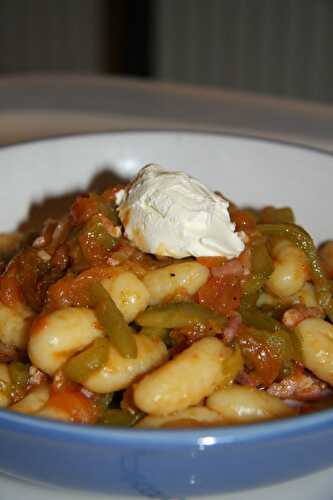 Gnocchi à la basquaise et sa touche crémeuse - plaisirs et gourmandises