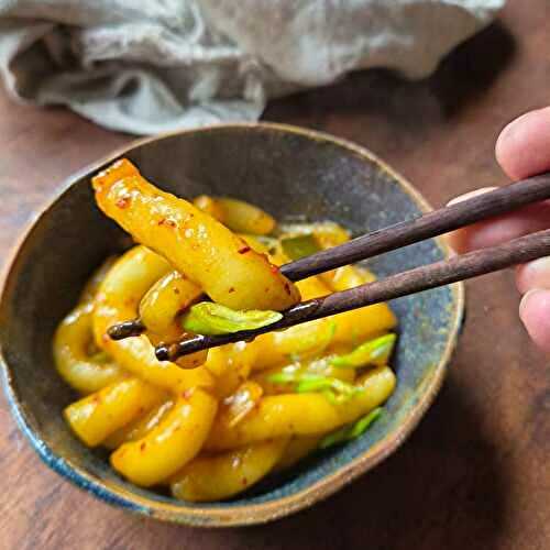 Nouilles de pommes de terre sauce Tteokbokki