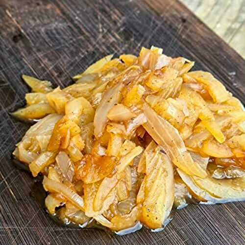 {Recette} Oignon confit