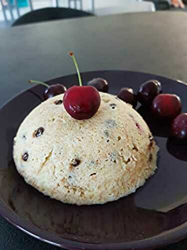 Bowlcake cerise vanille au chocolat noir