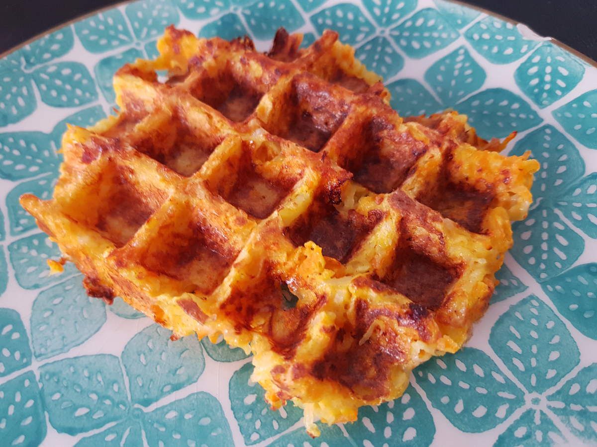 Gaufre pomme de terre carotte au bacon et à l emmental 2sp