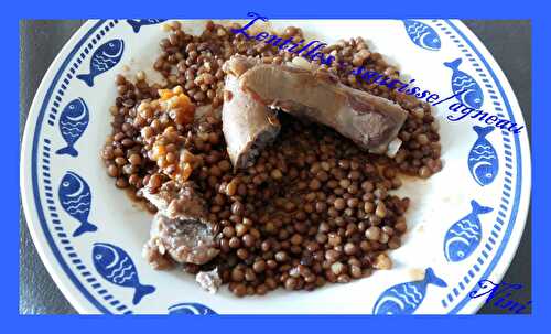 LENTILLES – SAUCISSE/AGNEAU