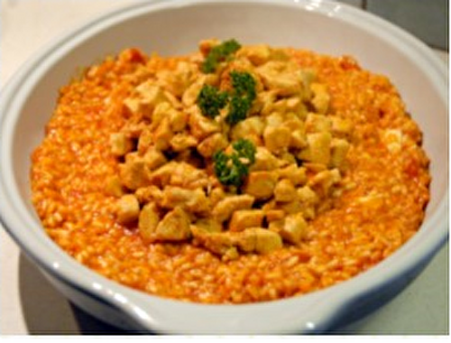 Risotto tomate Poulet