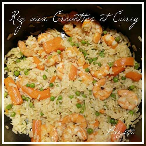 Riz aux crevettes et curry