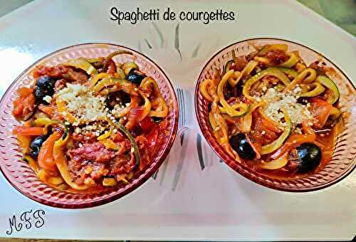 Spaghetti de courgettes