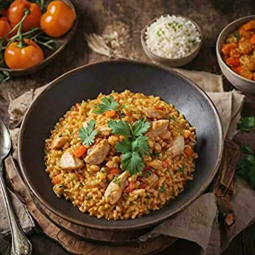 Poulet et Riz à l'autocuiseur cookéo