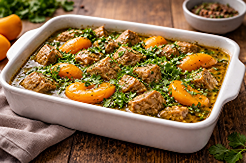 Porc fondant aux abricots, soja & citron vert au robot multi-cuiseur Moulinex