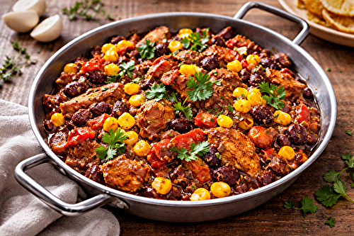 Poulet tex-mex express au multicuiseur cookéo