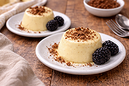 Petits flans au chocolat blanc à l'autocuiseur cookéo