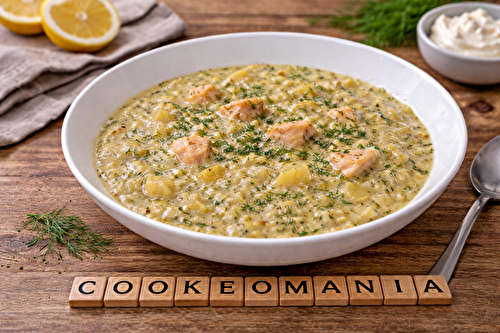 Soupe nordique au saumon et poireau au multicuiseur cookéo