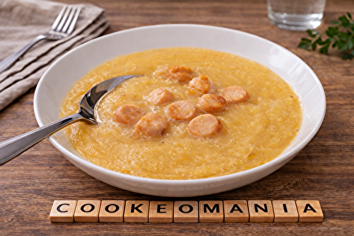 Soupe rustique de pommes de terre aux saucisses au multicuiseur Moulinex