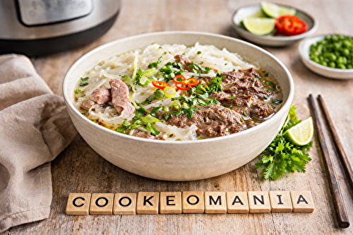Soupe vietnamienne au bœuf au robot multi-cuiseur cookéo