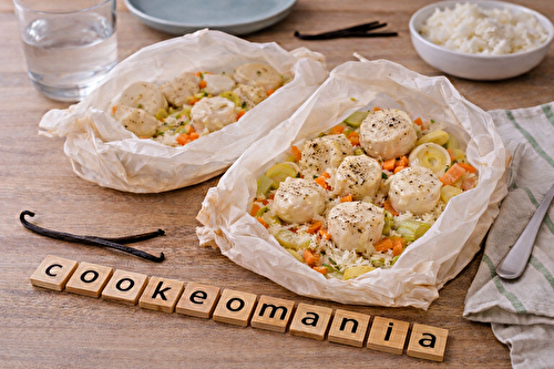 Papillote de Saint-Jacques à la vanille à l'autocuiseur cookéo