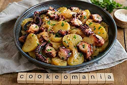 Poulpe aux oignons et pommes de terre au Cookeo au cookéo