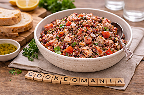 Salade de poulpe à la vinaigrette au cookéo