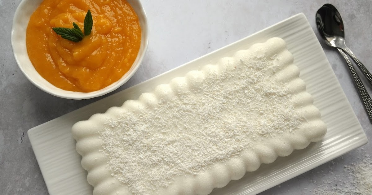 FONDANT À LA NOIX DE COCO ET COULIS DE MANGUE