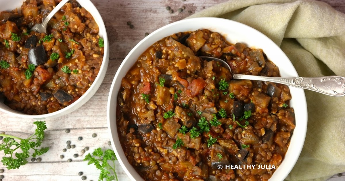 RAGOÛT D'AUBERGINES AUX LENTILLES